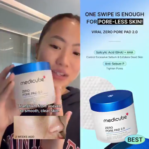 Medicube Zero Pore Pad | Pore Shrinking Toner | Blackheads | AHA | Sebum