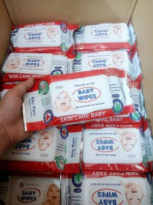 [ Thùng 20 Gói ] Khăn Ướt Baby 80gam Có Mùi