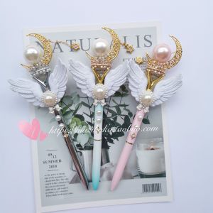 Sailor Moon Yang Ge Spell Stick Neutral Fairy Magic Stick Signature Pen with Bullet Tip Refillable Ink for College Students and Artsy Youth