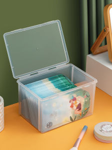 MRUN | Dustproof Multifunctional Transparent Lidded Face Mask Organizer