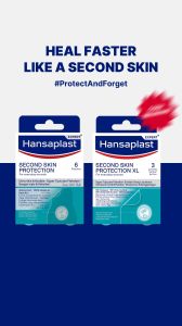 HANSAPLAST Plester Second Skin Regular Isi 6 Plester Hidrokoloid - Twin Pack