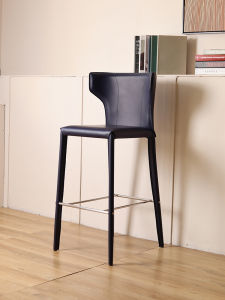 YUEMAILEFU | Luxury Modern Saddle Leather Bar Stool