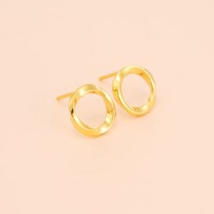 Chow Sang Sang 周生生   999 24K Pure Gold  Earrings 93863E