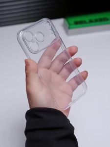 Phone Case For iPhone 18 17 Pro Max 17 16 15 14 13 12 11 Pro 16 15 14 Plus Mini Hyaline Crystal TPU Four Corner Anti Drop Covers