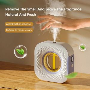 2024 New Diffuser Aromatherapy Machine USB Smart Air Purifier with Display for Kitchen Toilet Bathroom Car Air Deodorization