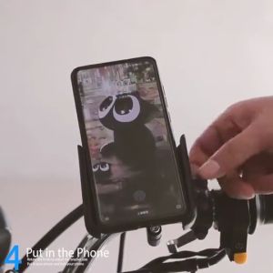 Phone Holder HP Motor Dudukan Handphone Stang Motor Sepeda Stand Honda Yamaha Bracket Grab Gojek Beat Mio Vario Nmax