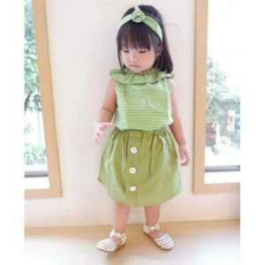 one set anak free bandana set salur anak setelan salur anak setelan anak perempuan