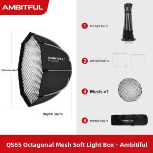 AMBITFUL | Quick-install Portable Octagonal Softbox 90cm