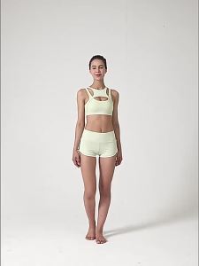 Nguyên Bản alo yoga Quần áo yoga nữ tay ngắn dây rút eo cao nâng hông bó sát quần thể thao ngoài trời phong cách châu Âu Mỹ