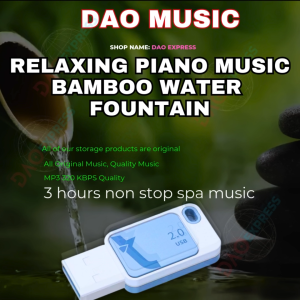 3 HOURS SPA MUSIC BAMBOO FOUNTAIN PIANO MUSIC | USB FLASH DRIVE | MP3 320 KBPS QUALITY