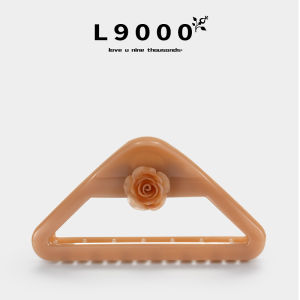 Elegant Pure Color Camellia Hair Clip L9000 Triangle Shaped Hair Accessories for Autumn Winter Updo Headwear Fashionable Korean Style