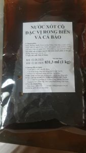 NƯỚC XỐT CÔ ĐẶC RONG BIỂN VÀ CÁ BÀO KEWPIE TÚI 1KG