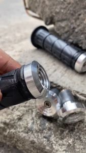 HANDGRIP KAZE GRIP KAZE SET JALU STANG SPIRAL CHROME UNIVERSAL PNP SEMUA MOTOR