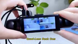 4 Kênh 360 Độ ° Camera Hành Trình Toàn Cảnh Với Chức Năng Ghi Hình Phía Trước/sau/nội Thất/trái/phải Ghi Hình Vòng Lặp Và Camera Lùi DVR Ô Tô
