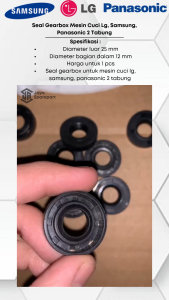Seal Gearbox Mesin Cuci Lg Samsung Panasonic 2 Tabung