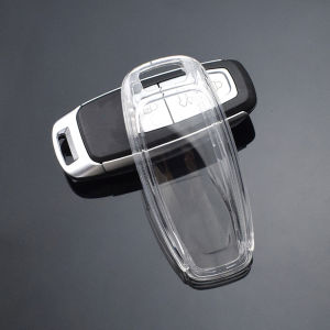 Transparent Smart Remote Car Key Shell Cover Case for Audi A1 A2 A3 A4 A4L A5 A6 A6L A7 A8 A8L Q5 S7 S8 2017 2018 2019 Fob