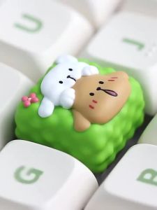 Takara Tomy | Maltese Peripheral Light-Transmitting Personalized Cute Custom Accessories Mechanical Keyboard Esc Resin Material Keycap Gifts