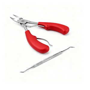 Professional Grade Concave Stainless Steel Nail Clippers for Thick Nails and Ingrown Toenails Sharp Curved Blade for Easy Trimmi
