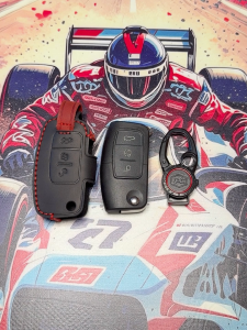 Ford Focus Kuga Mondeo EcoSport Fiesta Ranger T6 Everest Cowhide Car Key Case Cover Accessories