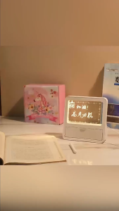 กระดานข้อความ Usb ไฟวันหยุดพร้อมปากกาลบได้ ไฟกลางคืนสําหรับเด็กโคมไฟเขียนกระดานโน้ตไฟกลางคืน Led สร้างสรรค์แผ