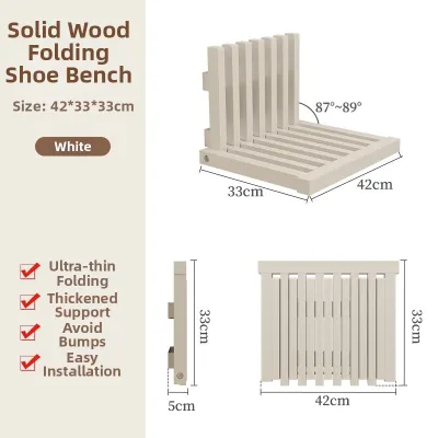 DONGMU | Foldable Wall-mounted Shoe Changing Bench