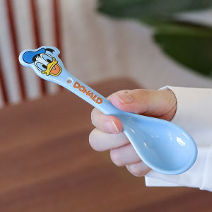 New Cute Donald Duck Collaborative Ceramic Dining Utensils Bowl Plate Spoon Country Style Dormitory Canteen Household