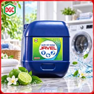 Nước tẩy Javel Đức Giang 20 kg - Siêu trắng sạch - Tẩy sạch quần áo - Khử trùng bể mát - Loại bỏ vết khuan mốc