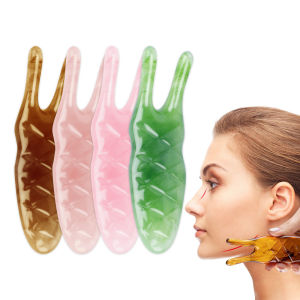 Suolaer Nose Up Apparatus / Nose Lifter Shaper / Nose Massager / Facial Gua Sha Scraping Tool Resin Gua Sha Tool Body Acupoint Massage Face Wrinkle Lifting Tool