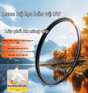 Llano Bộ Bảo Vệ Ống Kính UV Đa Lớp Chống Phản Chiếu 40.5/46/49/52/55/58/62/67/72/77/82/86/95mm Bộ Lọc MCUV Để Bảo Vệ Máy Ảnh