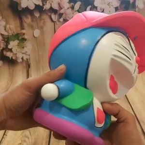 Ống Heo Tiết Kiệm Tiền cỡ lớn mẫu doraemon đội nón cực hot - Heo Đất Tiết Kiệm Tiền - Lợn Đất làm quà tặng sinh nhật