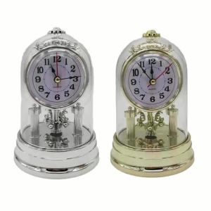 Vintage Clock European Style Antique Clock Retro Style Table Clock with Pendulum and Chime Antique Vintage Design