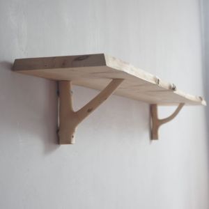 Wall Mounted Real Wood Branch Shelf Simple Modern Style Long Rectangle Shape Natural Edge Bookshelf Creative Eco-friendly
