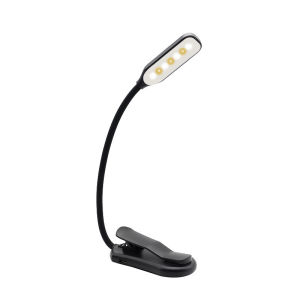 Rechargeable Book Light 7 LED Reading Light with 3-Level Warm Cool White Daylight Flexible Easy Clip Night Reading Lamp in Bed