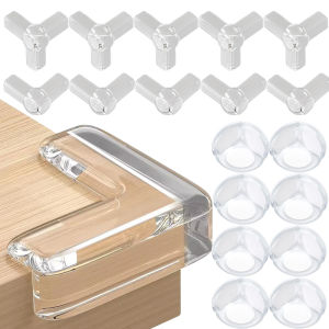 Children Anti Collision Corner Edge Protection Guards / Transparent Soft Silicone Table Corner Protection Cover / Baby Safety Anticollision Protector Bumper