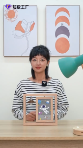 MYM HOME ขาตั้งกรอบรูปสร้างสรรค์ กรอบรูปอัลบั้มรูปหมุนสองด้าน กรอบรูป เครื่องประดับรูปภาพ ของขวัญที่กำหนดเอง การผลิตรูปถ่ายที่ระลึกคู่รัก