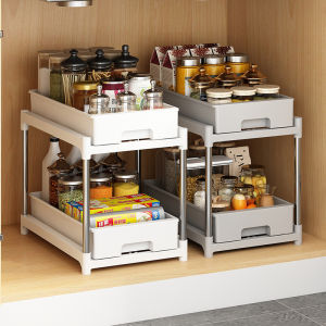 Sliding Kitchen Storage Drawer For Narrow Spaces Spice And Produce Organizer