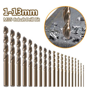 【MOREFINE】 1PCS M35 Cobalt-Drill-Bit 1mm-13mm Cobalt Hss Drill For Stainless-Steel Drilling Metalworking High-Hardness High Wear Resistance High Quality