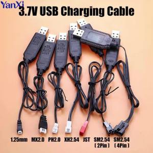 USB Charger Cable For 3.7V Lithium Battery Charging Wire MX2.0 PH2.0 XH2.54 SM2.54 RC Car Aircraft Spare Parts RC Quadcopter Toy