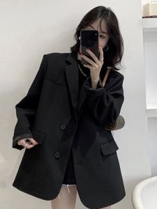 JIFANPAUL | Spring & Autumn No-Iron Loose Womens Suit Jacket for College Students Job Interviews and Professional Occasions
