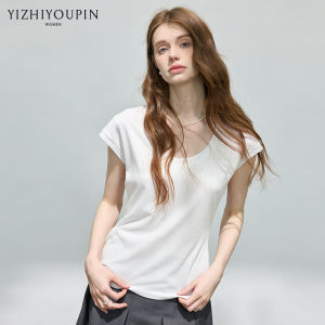 Korean Style U-Neck Short Sleeve T-Shirt