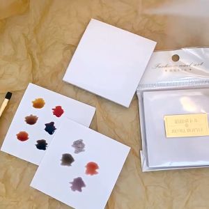 50Pcs Nail Color Paper Palette Water Proof Nail Gel Painting Paper Nail Art Polish Color Mixing Toning Paper Nail Glue Palette
