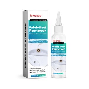 Jakehoe | Fabric Rust Remover Effectively Removing Rust Dissolve Oil Stain and Coffee Stain Prevent Clothing Discoloration Laundry Cleaner