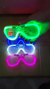 Kacamata DJ Neon & Kacamata Lampu LED Luminous: Aksesoris Pesta LED