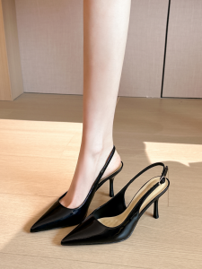 French Style Rear Hollow High Heels Sandals
