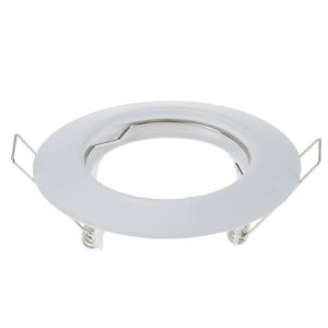 JOYINLED 55mm Cutout GU10 MR16 Recessed Spotlight Frame Downlight Frame Nickel White Brass Metal Spot Light Housing Fixture