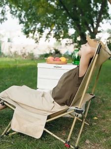 Dtg เก้าอี้แคมป์ปิ้ง เก้าอี้พับได้ ปิคนิคกลางแจ้ง พร้อมกระเป๋าจัดเก็บ เก้าอี้แคมป์ปิ้ง เก้าอี้สนามพกพา เก้าอี้ตกปลา แคมป์ปิ้งสบายๆ