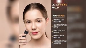 FACE ROLLER OIL CONTROL: Alat Pembersih Minyak Di Wajah Oil Absorbing Volcanic Stone Portable