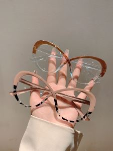 Colorful Cross Large Frame Optical Glasses Womens Anti-blue Light Flat Top Versatile Kammpt Resin Full Frame Eyeglass Frames