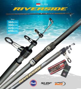Joran Elito Riverside Surf Teleskopik Fuji 360 390 420 450
