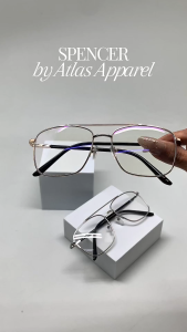 Atlas Apparel SPENCER Blue-Light Blocking Anti-Radiation Eyeglasses for Men (Size 52)